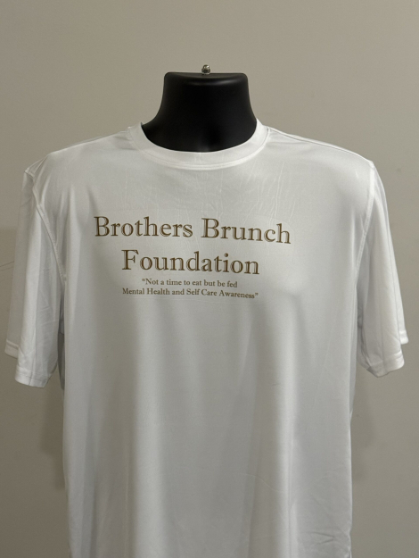 BBF Brown on White T-shirt
