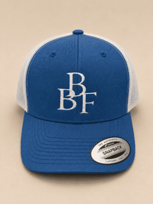 Blue and White BBF Cap